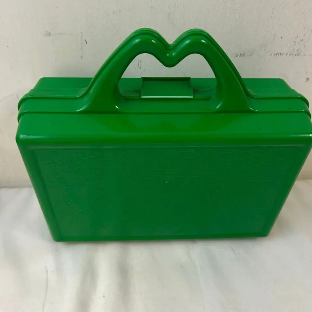 McDonald’s green pencil case‎ vintage 1988 plastic box Grimace Ronald Munkins